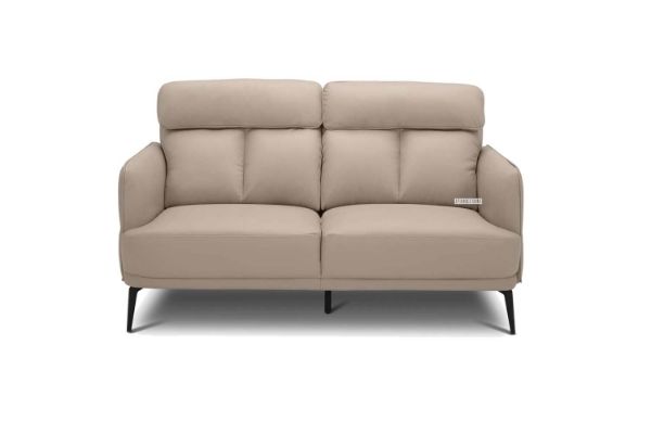 Picture of Test No Order - SIKORA 3+2+1 Genuine Leather Sofa Range *Beige - Loveseat