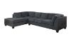 Picture of Test No Order - NEWTON Fabric Sectional (Dark Grey) - Facing Right without Ottoman