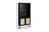 Picture of Test No Order - SAILOR 168cmx80cm Bookshelf with Rattan Design (Black)