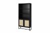 Picture of Test No Order - SAILOR 168cmx80cm Bookshelf with Rattan Design (Black)