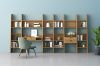 Picture of Test No Order - URBAN 200cmx50cm Open Bookshelf Wall System  (Oak Colour)