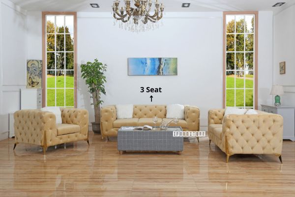 Picture of Test No Order - MANCHESTER Beige Sofa - 3 Seat