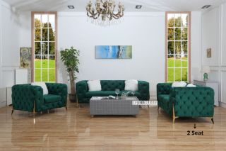 Picture of Test No Order - MANCHESTER Sofa (Green) - 2 Seat