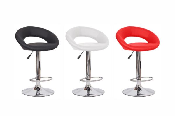 Picture of Test No Order - STANFORD Barstool (Black/White/Red)