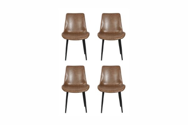 Picture of Test No Order - HAPPER Dining Chair - Set of 4 (Brown)