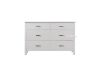 Picture of Test No Order - PORTLAND 6 DRW Dressing Table with Mirror (Cream)