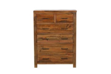 Picture of Test No Order - WOODLAND 6DRW Tallboy (Rustic Brown)