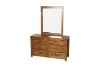 Picture of Test No Order - WOODLAND 6 DRW Dressing Table with Mirror (Rustic Brown)