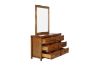 Picture of Test No Order - WOODLAND 6 DRW Dressing Table with Mirror (Rustic Brown)