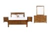 Picture of Test No Order - WOODLAND 6 DRW Dressing Table with Mirror (Rustic Brown) - Mirror