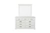 Picture of Test No Order - BICTON 9 DRW Dressing Table with Mirror (White) - Dressing Table