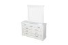 Picture of Test No Order - BICTON 9 DRW Dressing Table with Mirror (White) - Dressing Table