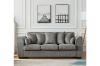 Picture of Test No Order - WILLOW 3 Seater with Ottoman Fabric Sofa (Light Grey)