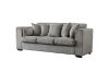 Picture of Test No Order - WILLOW 3 Seater with Ottoman Fabric Sofa (Light Grey)