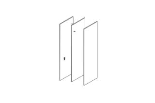 Picture of Test No Order - BESTA Wall Solution Modular Wardrobe - Part B (White Colour)