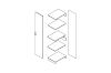 Picture of Test No Order - BESTA Wall Solution Modular Wardrobe - Parts for Customisation (White Colour)