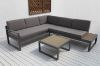 Picture of Test No Order - BELMOND Aluminium Sectional Outdoor Sofa Set (Dark Grey Cushions + Dark Frame)