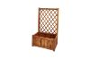 Picture of Test No Order - BISTRO Outdoor Wooden Flower Pot with Trellis (Small) (60x28x100)