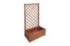 Picture of Test No Order - BISTRO Outdoor Wooden Flower Pot with Trellis (Medium) (80x38x150)