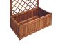 Picture of Test No Order - BISTRO Outdoor Wooden Flower Pot with Trellis (Medium) (80x38x150)