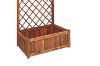 Picture of Test No Order - BISTRO Outdoor Acacia Wood Flower Pot with Trellis (Large) (80x38x180)