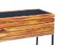 Picture of Test No Order - BISTRO Outdoor Rectangular Wooden Pot/Planter with Steel Legs (62x22x60)