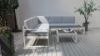 Picture of Test No Order - BELMOND Aluminum Sectional Outdoor Sofa Set (Light Grey Cushions + White Frame)