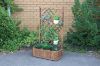 Picture of Test No Order - BISTRO Outdoor Wooden Flower Pot with Trellis (Medium) (80x38x150)