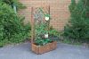 Picture of Test No Order - BISTRO Outdoor Wooden Flower Pot with Trellis (Medium) (80x38x150)