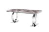 Picture of Test No Order - OMEGA 180 Marble Top Dining Table with Round Steel Legs