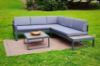 Picture of Test No Order - BELMOND Aluminium Sectional Outdoor Sofa Set (Dark Grey Cushions + Dark Frame)