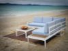 Picture of Test No Order - BELMOND Aluminum Sectional Outdoor Sofa Set (Light Grey Cushions + White Frame)