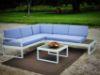 Picture of Test No Order - BELMOND Aluminum Sectional Outdoor Sofa Set (Light Grey Cushions + White Frame)