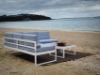 Picture of Test No Order - BELMOND Aluminum Sectional Outdoor Sofa Set (Light Grey Cushions + White Frame)