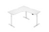 Picture of Test No Order - UP1 L-SHAPE Adjustable Height Desk (White Top White Base) - 695-1185mm (160 Top)