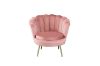 Picture of Test No Order - EVELYN Curved Flared Accent Velvet Chair (Pink)