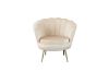 Picture of Test No Order - EVELYN Curved Flared Accent Velvet Chair (Beige)