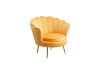 Picture of Test No Order - EVELYN Curved Flared Accent Velvet Chair (Yellow)