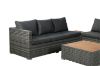 Picture of Test No Order - CONNERY Aluminum Frame Sectional Outdoor Wicker Sofa Set with Coffee Table & Corner Table