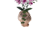 Picture of Test No Order - ARTIFICIAL PLANT Pink-White Orchid with Seashell Vase (H44cm)