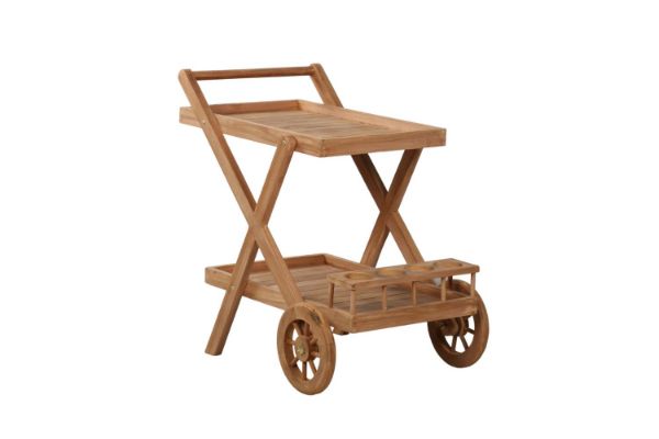 Picture of Test No Order - BALI Outdoor Solid Teak Wood Serving Trolley