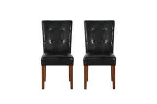 Picture of Test No Order - SOMMERFORD Tufted PU Leather Dining Chair (Black) - Set of 2