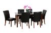 Picture of Test No Order - SOMMERFORD 7PC Marble Top Dining Set (Dark Tiles Pattern) - Black Chairs