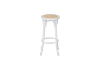 Picture of Test No Order - MAUI Solid Beech Rattan Seat Bar Stool (White)