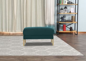 Picture of Test No Order - FALCON Peacock Green Sofa - Ottoman