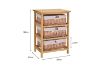 Picture of Test No Order - SIENA 3 Drawers Cabinet (Wicker Basket)