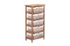 Picture of Test No Order - SIENA 5 Drawers Cabinet (Wicker Basket)