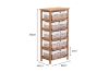 Picture of Test No Order - SIENA 5 Drawers Cabinet (Wicker Basket)