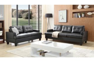 Picture of Test No Order - KNOLLWOOD 3+2 Sofa Set (Black) - 3+2 Sofa Set