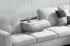 Picture of Test No Order - NEBULA Sectional Sofa with Storage Ottoman & Drop-Down Console (Light Grey) - Facing Right